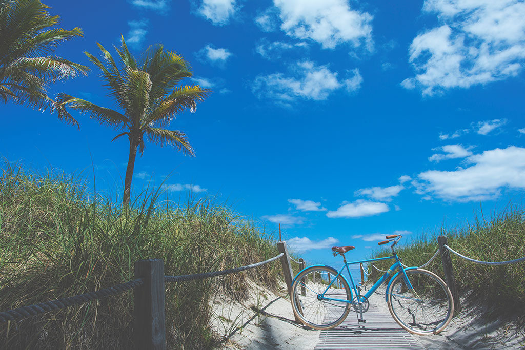 Bicycle on the beach